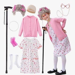 Amazon Pink Grandma Costume for Kids